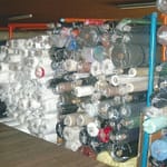 TEXTILES LEFT OVER ROLLS AND ACCESSORIES.