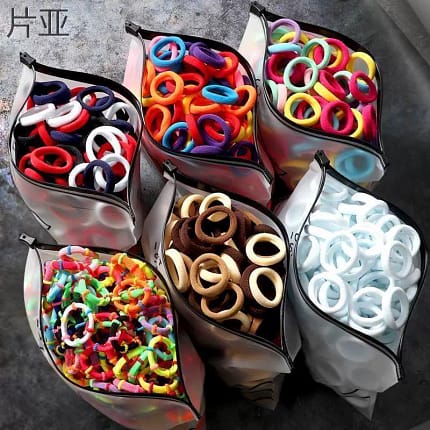 50/100pcs/Set Elastic Hair Bands Girls Hair Accessories.
