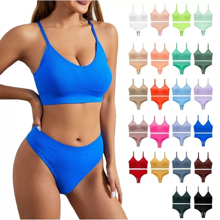 Women's breathable gathered back underwear thong sports fitn