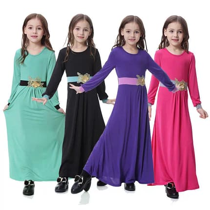 Children's clothing girl long skirt dress