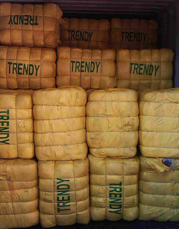 used clothing bale