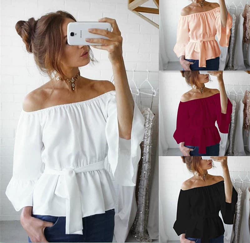 O1CN01qzHhAP1fK5vJUHAgY_3360253987 Woman Sexy Blouse T-Shirts Tops For Women Chiffon shirt - Image 1