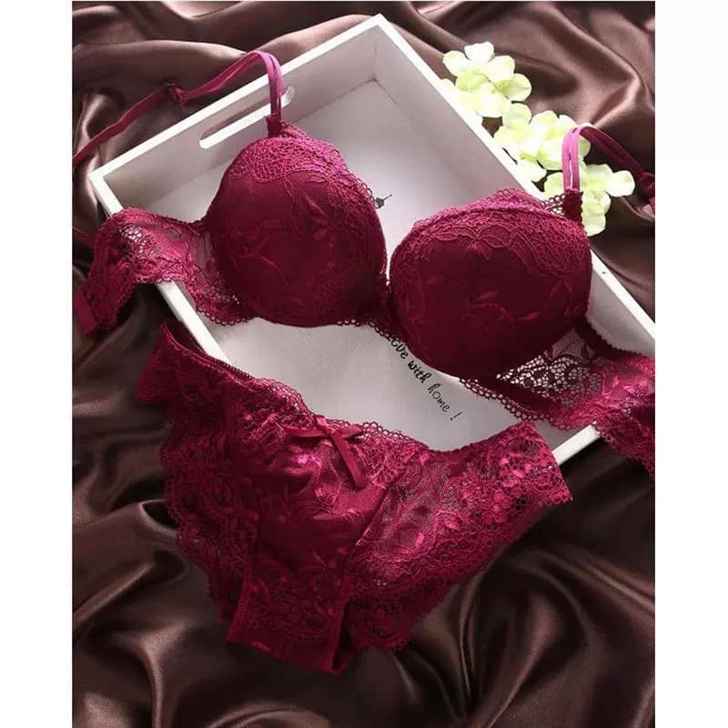 O1CN014Jicjd1JL5PjHaPOV_2217678561011 Push Up Bra Lace Bra And Panty Set Women’s Embroidery Deep - Image 1