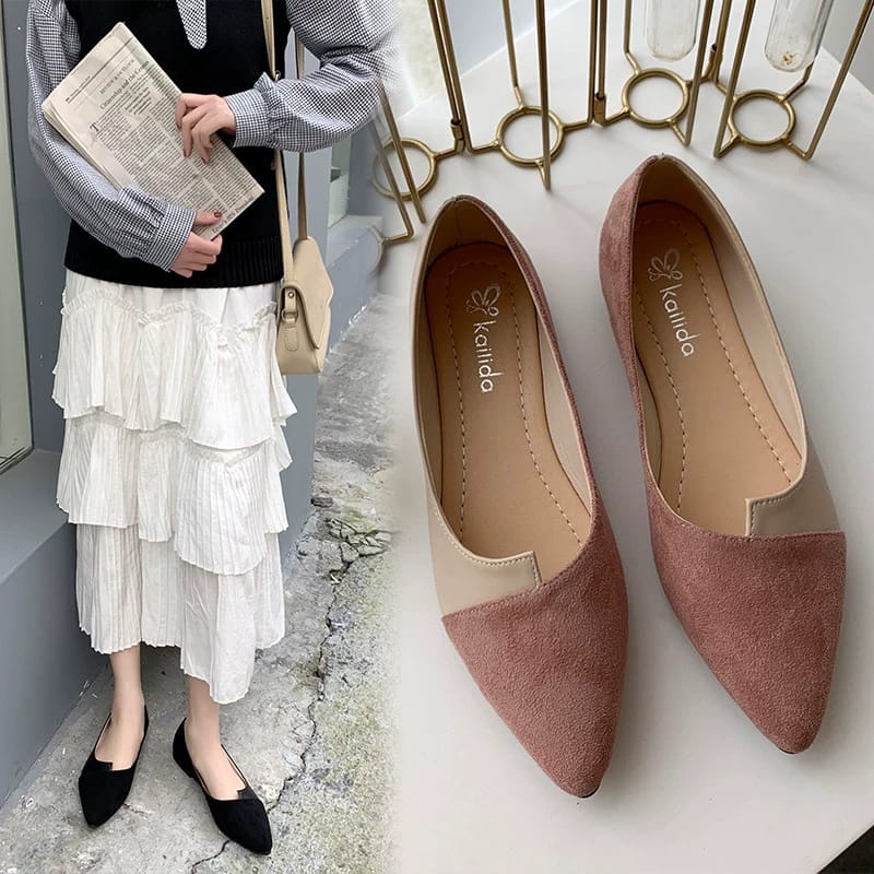 O1CN01lXykNZ2GmcGgLxcfR_2386719058 Women flat shoes ladies single shoes flat shoes pointed toe single shoes - Image 1
