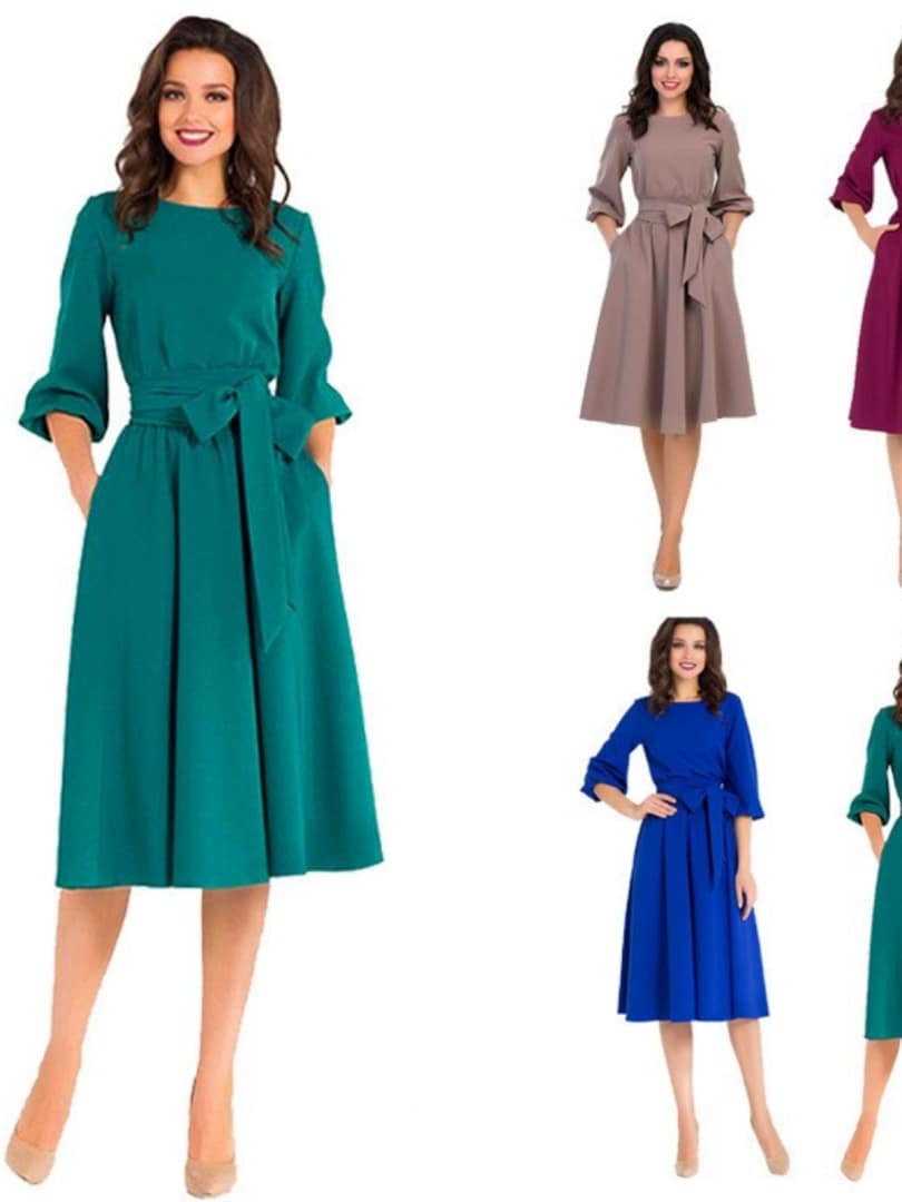 O1CN01PcxUta1fK63GQpJUZ_3360253987 Spring Casual Dress For Women Party Ladies Long Dresses - Image 1