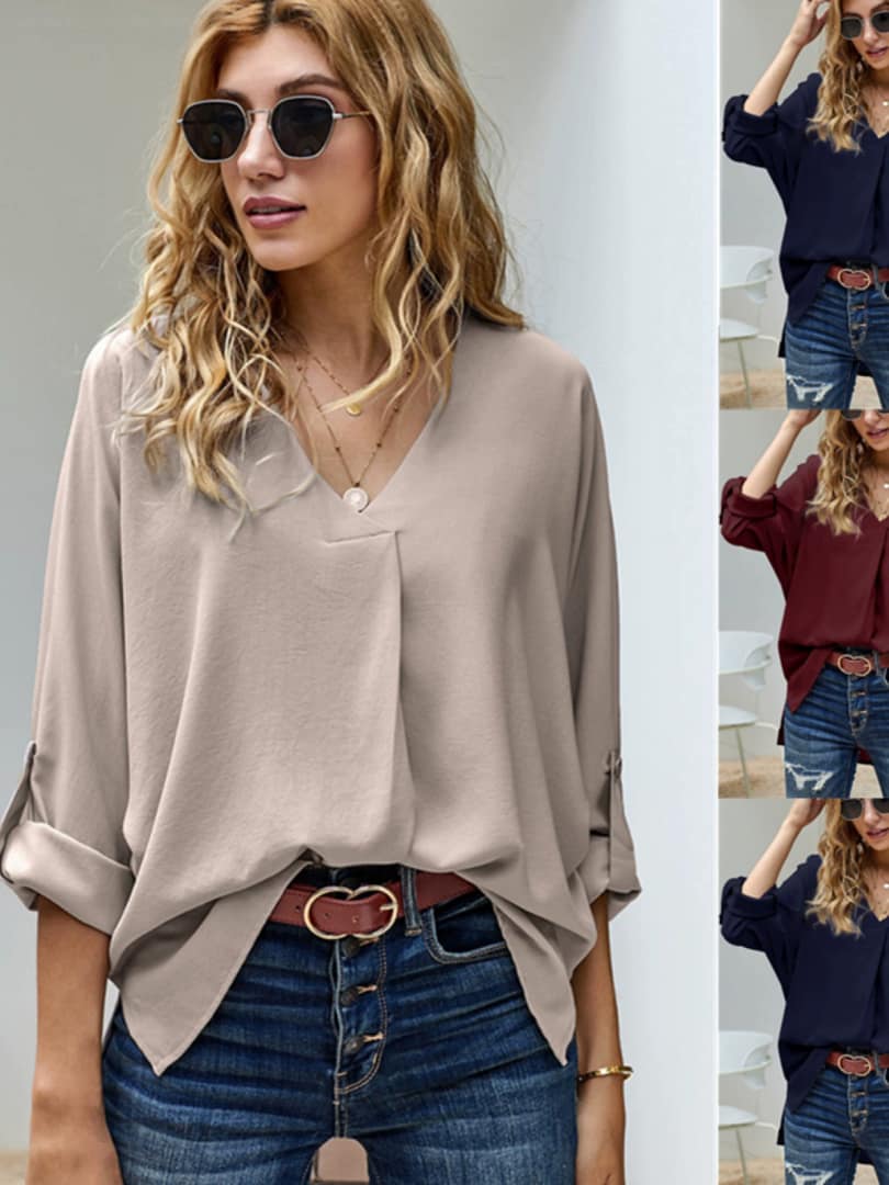 O1CN01tvjquB1bj37LClR9M_2233043500 Blouse for Women. Casual Top Loose ladies Shirts - Image 1